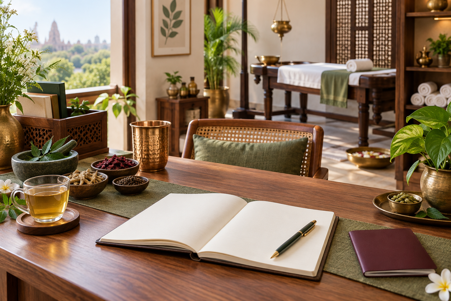 Ayurvedic care and visit planning for NRI guests